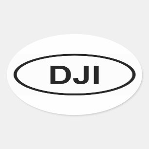 Sticker Ovale Djibouti "DJI"