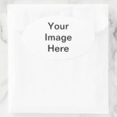 Sticker Ovale do-it-yourself Modèles facile ajouter TEXTE PHOTO  (Sac)