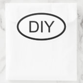 Sticker ovale do-it-yourself style Euro (Sac)