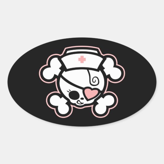 Sticker Ovale Dolly RN Heart (Devant)