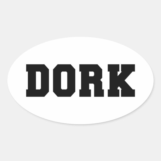 STICKER OVALE DORK (Devant)