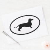 Sticker Ovale doxie (Enveloppe)