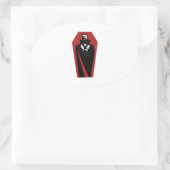 Sticker Ovale Draculas Coffin (Sac)