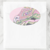 Sticker Ovale Dragon (Sac)