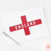 Sticker Ovale Drapeau anglais stylisé (Enveloppe)