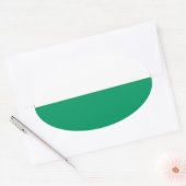 Sticker Ovale Drapeau d'Aalten, Pays-Bas (Enveloppe)
