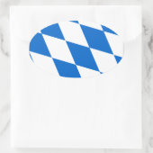 Sticker Ovale Drapeau de Bavière (Sac)