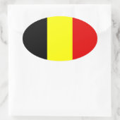 Sticker Ovale Drapeau de Belgique (Sac)