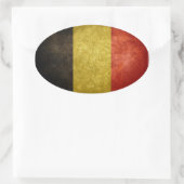 Sticker Ovale Drapeau de Belgique (Sac)