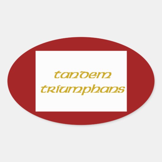 Sticker Ovale Drapeau de Jacobite 1745 (Devant)