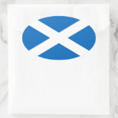 Sticker Ovale Drapeau de l'Ecosse - Bratach na h-Alba (Sac)