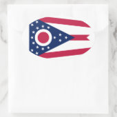 Sticker Ovale Drapeau de l'Ohio (Sac)