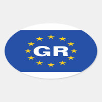 Drapeau de l'Union européenne de la Grèce "GR"