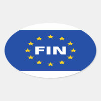Drapeau de l'Union européenne "FIN" de la Finlande