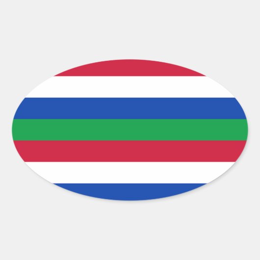 Sticker Ovale Drapeau de Schiermonnikoog (Devant)
