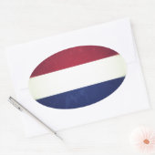 Sticker Ovale Drapeau des Pays-Bas (Enveloppe)