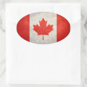 Sticker Ovale Drapeau du Canada (Sac)