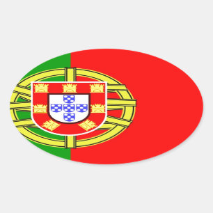 Sticker Ovale Drapeau du Portugal