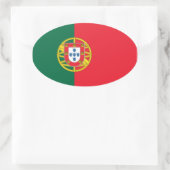 Sticker Ovale Drapeau du Portugal (Sac)