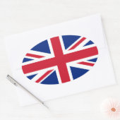 Sticker Ovale Drapeau du Royaume-Uni (Enveloppe)