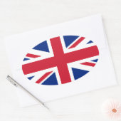 Sticker Ovale Drapeau du Royaume-Uni (Enveloppe)