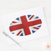 Sticker Ovale Drapeau du Royaume-Uni #2 rectangle (Enveloppe)