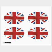 Sticker Ovale Drapeau du Royaume-Uni #2 rectangle (Feuille)