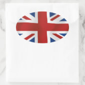 Sticker Ovale Drapeau du Royaume-Uni #2 rectangle (Sac)