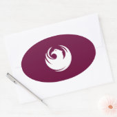 Sticker Ovale Drapeau FOUR Phoenix (Enveloppe)