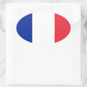 Sticker Ovale Drapeau français (Sac)