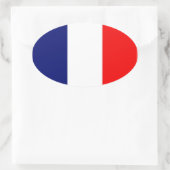 Sticker Ovale Drapeau français (Sac)