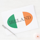 Sticker Ovale Drapeau irlandais stkcn (Enveloppe)