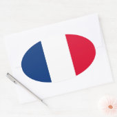 Sticker Ovale Drapeau national (Enveloppe)