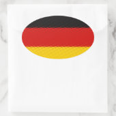 Sticker Ovale Drapeau national d'Allemagne (Sac)