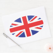 Sticker Ovale Drapeau Royaume-Uni/Union Jack (Enveloppe)