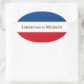 Sticker Ovale Drapeau Uruguay/Uruguay 33. Libertad Muerte (Sac)