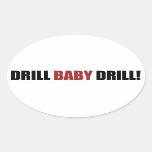 Sticker Ovale Drill Baby Drill