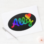 Sticker Ovale Droits gays ALORS (Enveloppe)