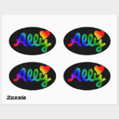 Sticker Ovale Droits gays ALORS (Feuille)