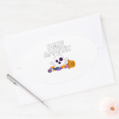 Sticker Ovale Drôle Chef Pun Bone Appetit Halloween Candy (Enveloppe)