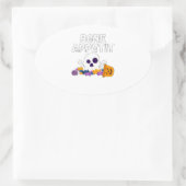 Sticker Ovale Drôle Chef Pun Bone Appetit Halloween Candy (Sac)