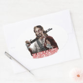 Sticker Ovale Drôle jésus (Enveloppe)