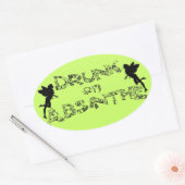 Sticker Ovale Drunk Sur Absinthe (Enveloppe)