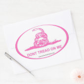 Sticker Ovale DTOM rose (Enveloppe)