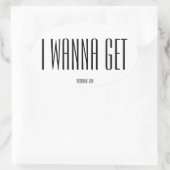 Sticker ovale du centre commercial Rad "IWANNAGET" (Sac)