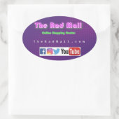 Sticker ovale du centre commercial Rad Mall (Sac)