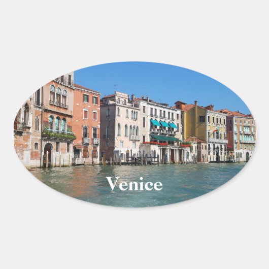 Sticker ovale du Grand Canal (Devant)
