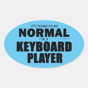 Sticker ovale du Lecteur Clavier Normal