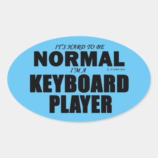 Sticker ovale du Lecteur Clavier Normal (Devant)