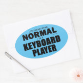 Sticker ovale du Lecteur Clavier Normal (Enveloppe)